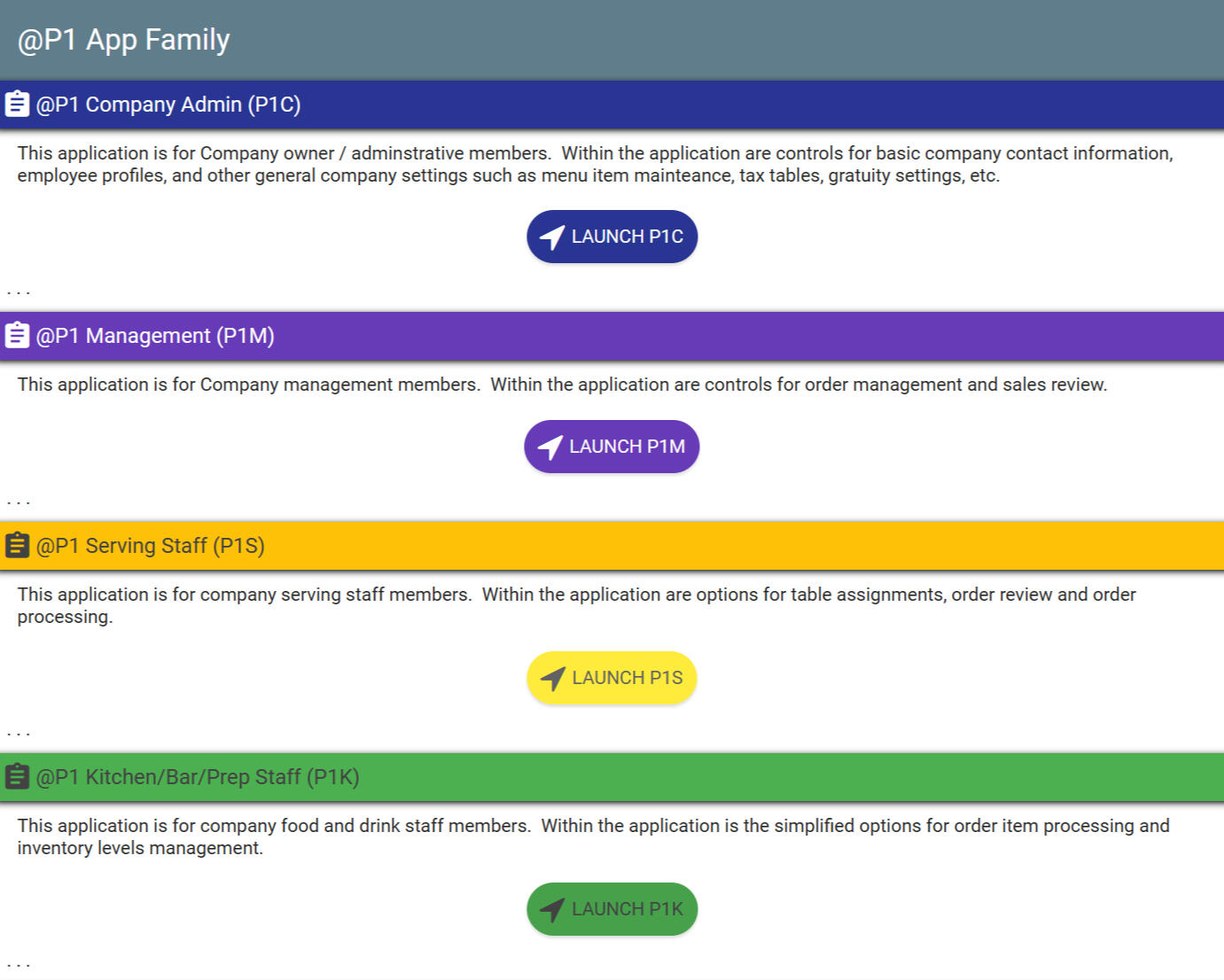 @P1 application suite